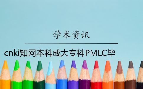 cnki知网本科成大专科PMLC毕业论文查重检测系统入口